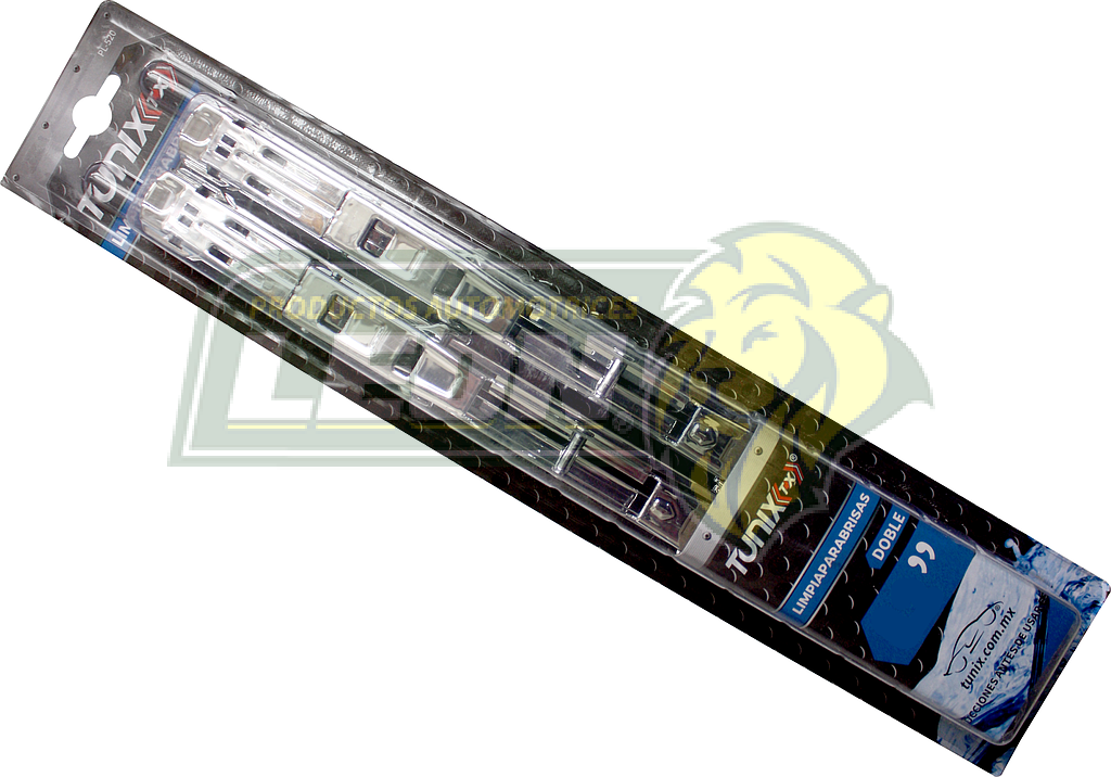 LIMPIAPARABRISAS DOBLE 11" CROMADO TUNIX