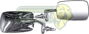 ESPEJO LATERAL VW SEDAN 96-04 (R) FIJO CROMADO METALICO T/HELLA T/O (687-96D-C)