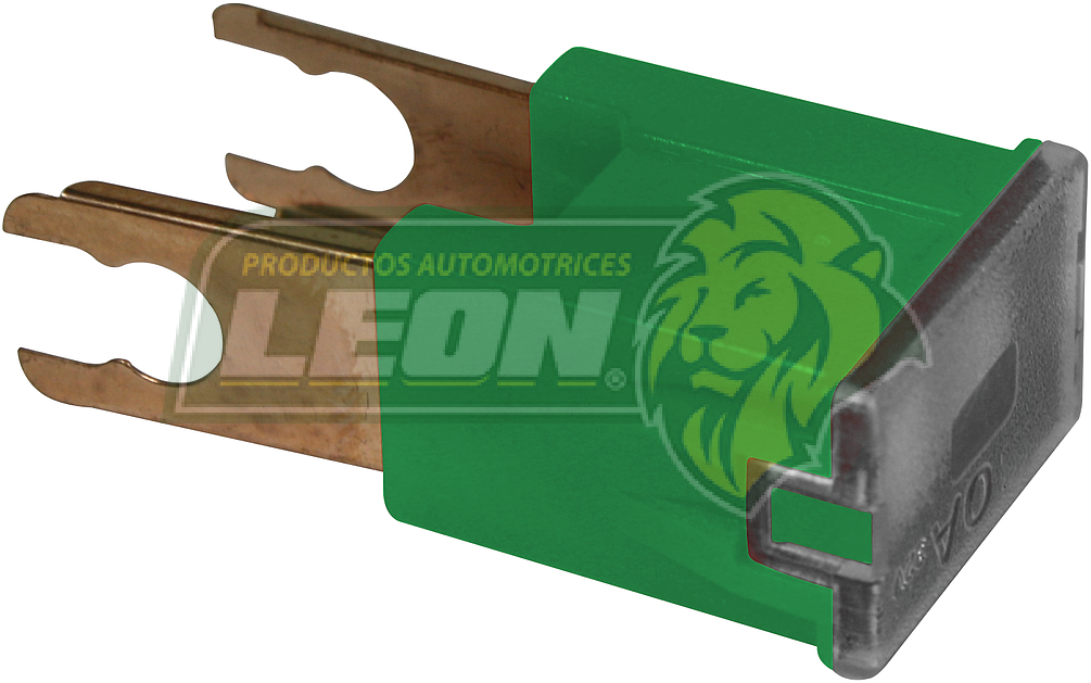 FUSIBLE MUELA MACHO 40 AMP HORQUILLA = ARE40-URV VERDE