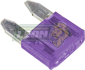 FUSIBLE DE CLAVIJA MINI 3 AMP. VIOLETA