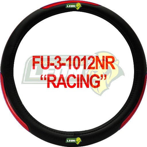 FUNDA P/VOLANTE VINIL NEGRA RACING C/REFLEJANTE ROJA UNIVERSAL