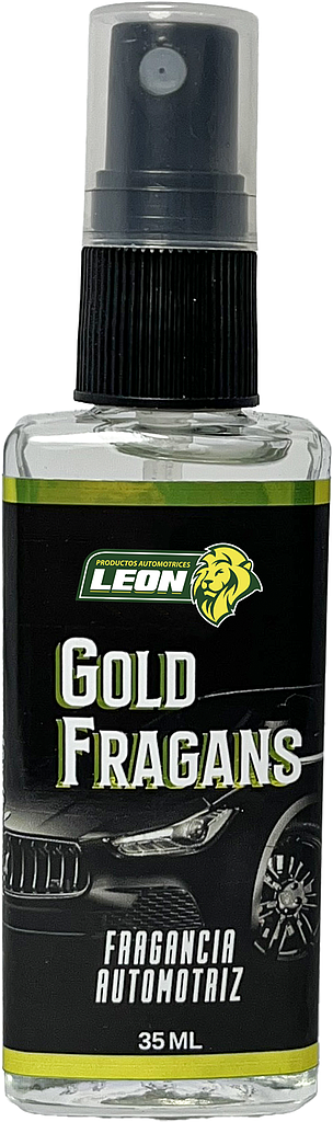 AROMATIZANTE o FRAGANCIA AUTOMOTRIZ LIQUIDO (ENVASE VIDRIO) 35 ml. CABALLERO GOLD FRAGANS (CHICK)