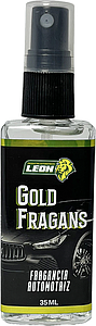 AROMATIZANTE o FRAGANCIA AUTOMOTRIZ LIQUIDO (ENVASE VIDRIO) 35 ml. CABALLERO GOLD FRAGANS (CHICK)