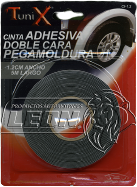 CINTA AUTOADHERIBLE AMBOS LADOS 1.2 cm DE ANCHO x 5 m DE LARGO = FT/12X5