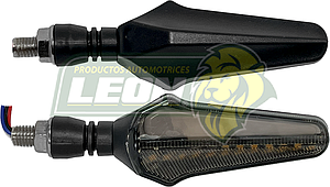 LAMPARA DIRECCIONAL PARA MOTO c/28 LEDS FLECHAS TIPO GEL FLASH  (JGO. c/2 pzas.)
