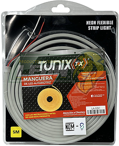 MANGUERA DE LED FLEXIBLE DE 30W TIPO GEL, COLOR BLANCO (5 mts.)