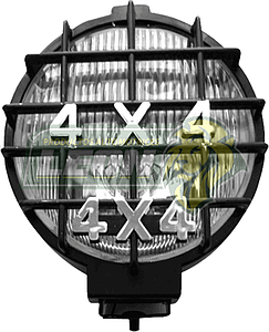 FARO REDONDO c/REJA JEEP 4x4 BLANCO (JGO. c/2 pz.)