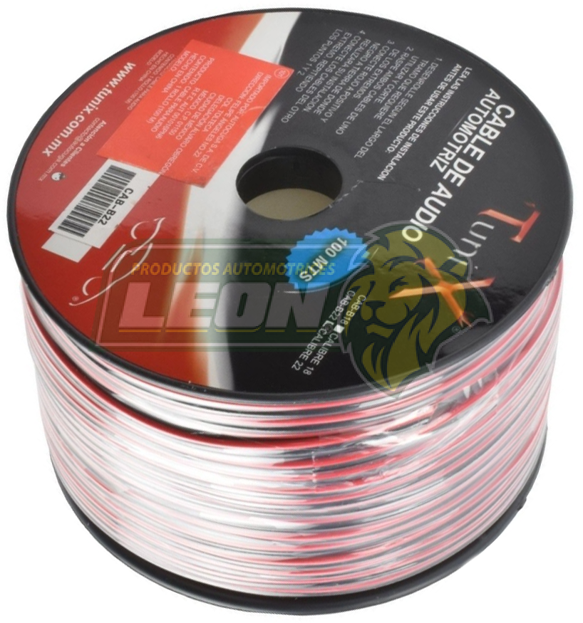 CABLE P/AUDIO BICOLOR 100 mt. CAL.22