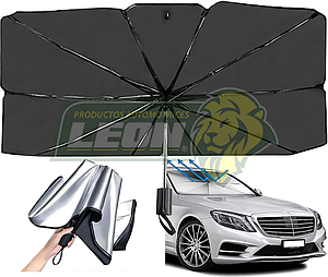 PARASOL TIPO PARAGUAS PARA PARABRISAS DE AUTO 130x75 cm.