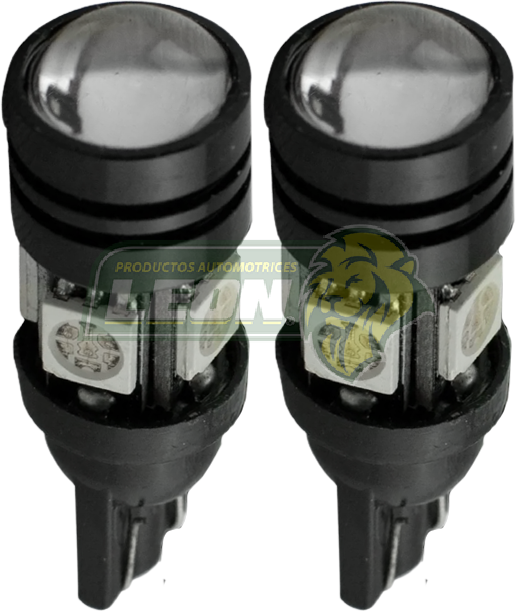 FOCO PELLIZCO 12V 1.5W  5 HIPER LEDS COB ROJO (JGO. c/2 pz.) TUNIX