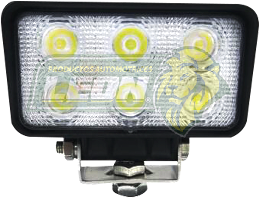 FARO RECTANGULAR 6 HIPERLEDS 3W C/UNO 11.5x6.5 cm TUNIX