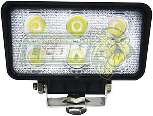 FARO RECTANGULAR 6 HIPERLEDS 3W C/UNO 11.5x6.5 cm TUNIX