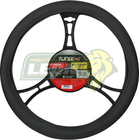 FUNDA P/VOLANTE UNIVERSAL VINIL GRIS LISA