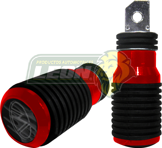 PEDAL PARA MOTO ROJO/NEGRO (PAR)