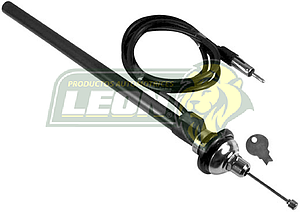 ANTENA UNIVERSAL OCULTA CROMADA 4 SECCIONES (481N) C/LLAVE