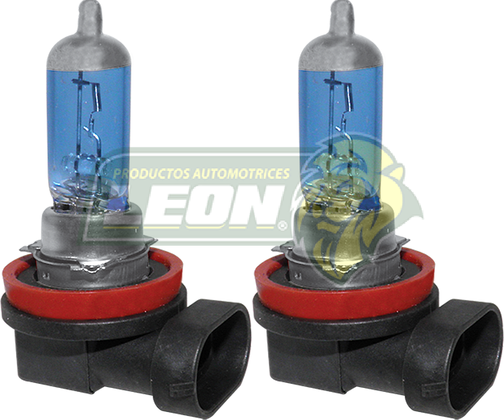 FOCO HALOGENO H11 TIPO XENON 12V 70W AZUL (EMPAQUE JGO. c/2pz. ) TUNIX