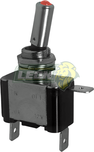 SWITCH DE 1 PASO CON LUZ DE RED "ROJA"