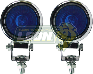 FARO REDONDO MINI 5.5 cm AZUL (JGO. c/2 pz.)