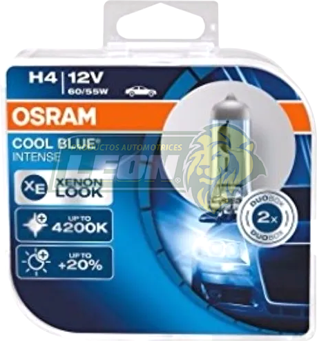 FOCO XENON H4 12V 60/55W (P43t, 64193CBL-HCB, 472CBL) OSRAM = F85549