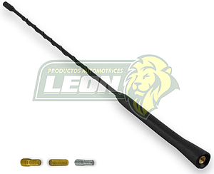 ANTENA P/TOLDO G.M. CHEVY, UNIVERSAL ESPIRAL c/ADAPTADORES