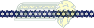 TIRA TIPO CHIP REDONDO CON 9 LEDS COLOR AZUL (20 MODULOS)