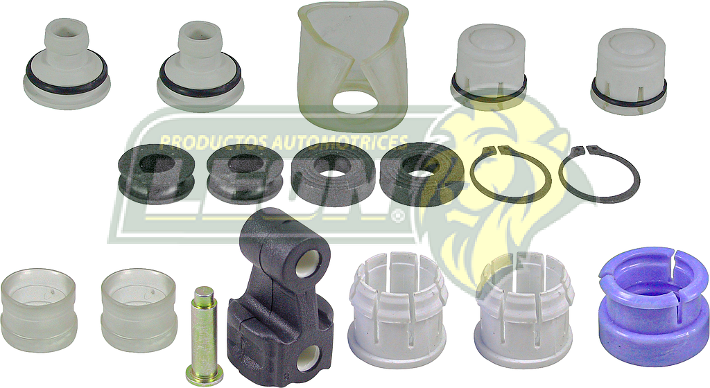 REPUESTO PALANCA Y MAROMA VELOCIDADES CHEVY COMPLETO C/SINCRONIZADOR (VARILLAJE) (22 pzas.)