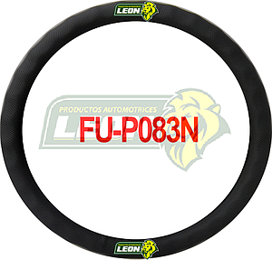FUNDA P/VOLANTE TIPO PIEL NEGRA C/HOYOS UNIVERSAL “DEDOS MARCADOS”