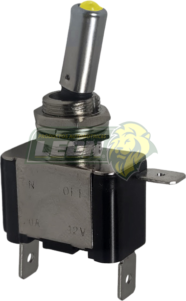 SWITCH DE 1 PASO CON LUZ DE LED AMARILLO