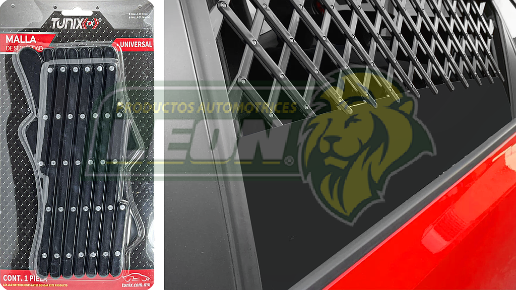 MALLA DE SEGURIDAD UNIVERSAL PARA VENTANA DE AUTO "CHICA"