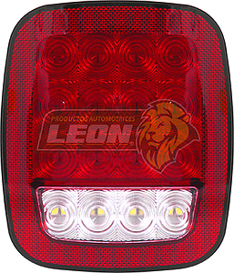 PLAFON CUADRADO PARA CAMION C/16 LEDS MULTIFUNCIONES
