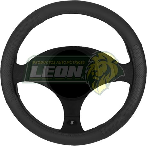 FUNDA P/VOLANTE TIPO PIEL NEGRA CHICA POINTER, MARCH, MICRA "LISA"