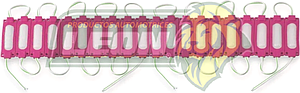 MODULO TIPO CHIP C/6 LEDS 5730 ROSA