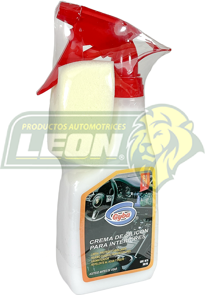 ABRILLANTADOR CREMA DE SILICON PARA INTERIORES C/ATOMIZADOR 300 ml C/ESPONJA