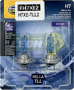 FOCO H7 12V 55W (ULTRA WHITE 4000°K 50% MÁS LUZ) (ESTUCHE JGO. c/2 pz.)