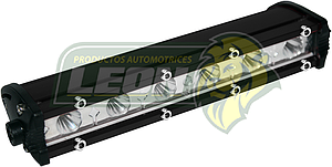 FARO RECTANGULAR C/6 HIPERLEDS 3W C/UNO 18 x 4.5 x 2.6 CM CARCAZA NEGRA SLIM