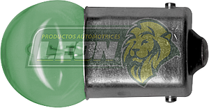 FOCO 67 12V 4CP 1 POLO BOMBILLA MINI VERDE (BA15S)