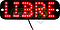 BANDERA LETRERO TAXI 45 LED ROJO C/CHUPON