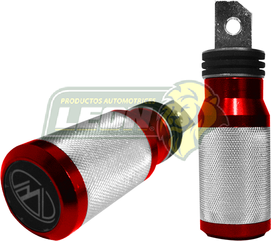 PEDAL PARA MOTO ROJO/NEGRO (PAR)