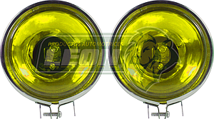 FARO CROMADO REDONDO 3.5” AMARILLO 55W 12V (JGO. c/2 pz.)