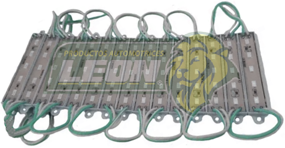 MODULO 100 HYPERLEDS CUADRADO 12V 5 LEDS (FT05, GRN)