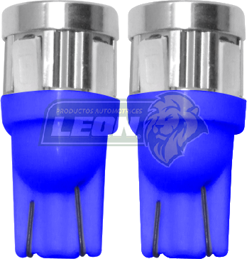 FOCO PELLIZCO 12V 2W 6 LEDS COB AZUL (JGO. c/2 pz.) TUNIX