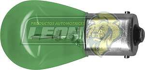 FOCO 1141 12V 21CP 1 POLO BOMBILLA GRANDE VERDE (BAY15S) ILA BRIGHT