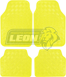 TAPETE CROMADO AMARILLO SATINADO (JGO. c/4 pz.)