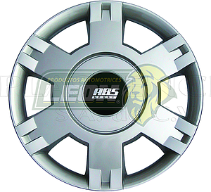 TAPON DE RIN 14" COLOR GRIS TIPO 0081  UNIVERSAL (JGO. c/4 pz.) ABS = T-ABSLGRR140006