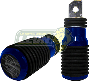 PEDAL PARA MOTO AZUL/NEGRO (PAR)