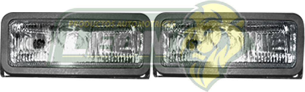 FAROS RECTANGULAR BLANCO BISEL PLASTICO MEDIANO B/PLANA (JUEGO)