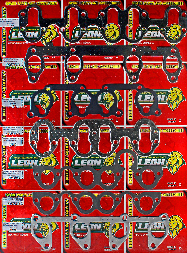 MUESTRARIO DE JUNTAS DE ESCAPE “D” MULTIPLE ADMISION Y ESCAPE “LARGAS”