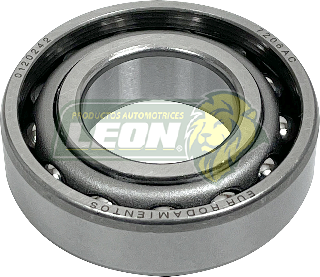 BALERO DE UNA HILERA DE BOLAS C/CONTACTO ANGULAR REFORZADO 30x62x16 mm (7206B)