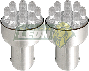 FOCO1176 DE 9 LEDS 2V 32W "AZUL" (JGO. c/2 pz.)