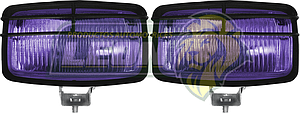 FARO TIPO RALLY RECTANGULAR AZUL (FA-65B) (JGO. c/2 pz.)